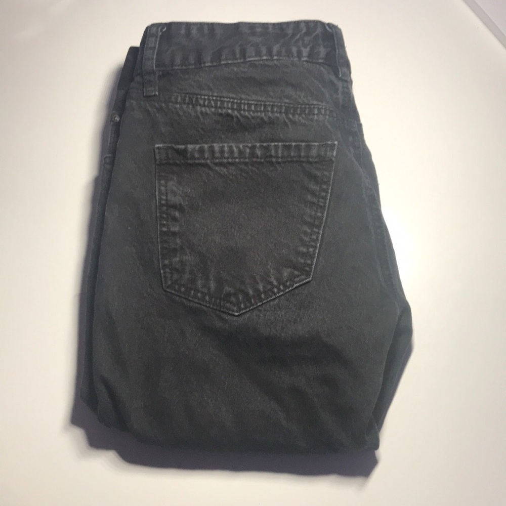 Trendy black ripped jeans